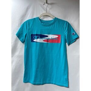 Champion Kids Graphic T-Shirt Bundle 2 Pack Teal Orange Boys Size L Large